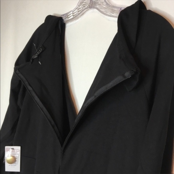 NWT Eloquii black fit flare button dress 18 2X - Picture 8 of 8